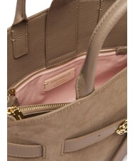 COCCINELLE SABINE SUEDE BICOLOR Handbag, with shoulder strap warm taupe - Women&rsquo;s Bags - 4
