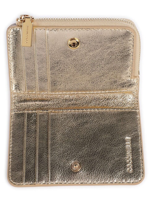 METALLIC SMOOTH METAL Leather wallet golden - Women&rsquo;s Wallets