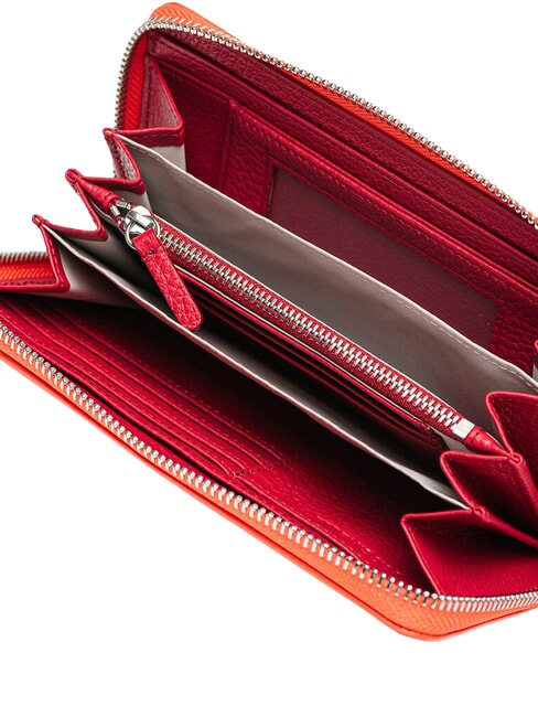 MYRTHA MAXI LOG Large zip-around leather wallet gazpacho/sangri - Women&rsquo;s Bags