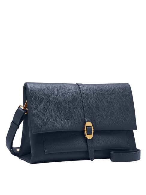 DORIAN Shoulder bag, in hammered leather midnight blue - Women&rsquo;s Bags