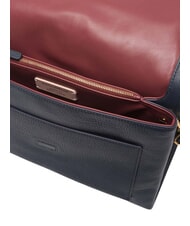 COCCINELLE DORIAN Shoulder bag, in hammered leather midnight blue - Women&rsquo;s Bags - 3