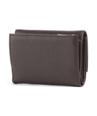 COCCINELLE METALLIC SOFT Hammered leather bifold wallet brunette - Women&rsquo;s Wallets - 4