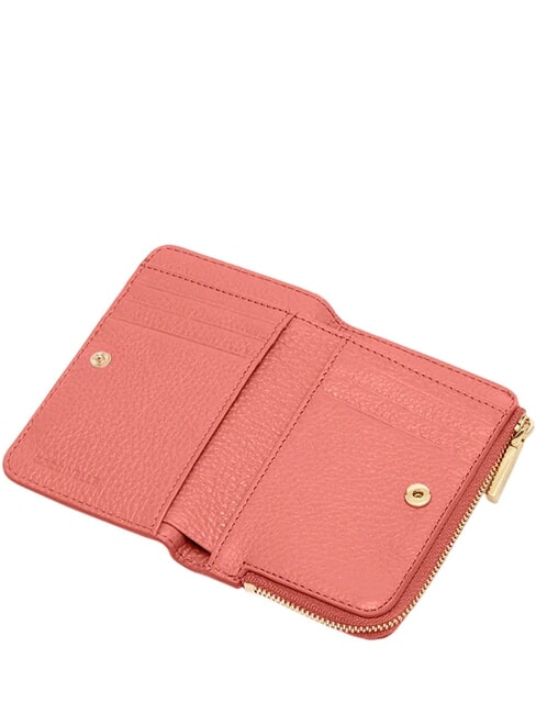 METALLIC SOFT Small leather wallet pink clay - Women&rsquo;s Wallets