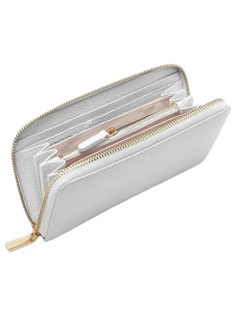 METALLIC SOFT Textured leather zip wallet snow - Women&rsquo;s Wallets