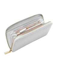 COCCINELLE METALLIC SOFT Textured leather zip wallet snow - Women&rsquo;s Wallets - 2