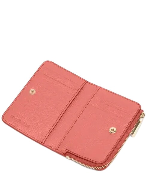METALLIC SOFT Leather card holder pink clay - Women&rsquo;s Wallets