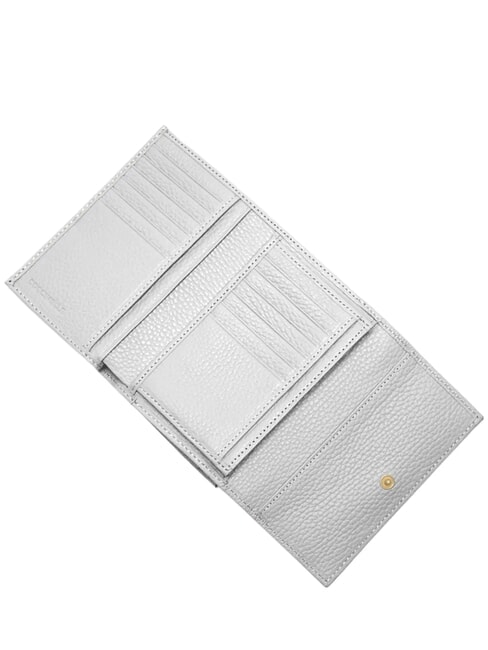 METALLIC SOFT Hammered leather bifold wallet snow - Women&rsquo;s Wallets