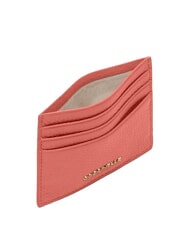 COCCINELLE METALLIC SOFT  Flat leather card holder pink clay - Women&rsquo;s Wallets - 2
