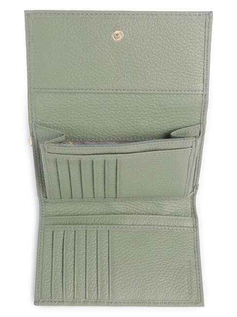 METALLIC SOFT Hammered leather bifold wallet greenery - Women&rsquo;s Wallets