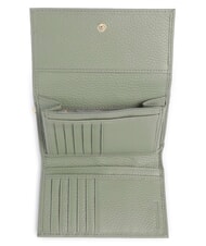 COCCINELLE METALLIC SOFT Hammered leather bifold wallet greenery - Women&rsquo;s Wallets - 2