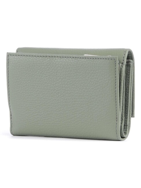 METALLIC SOFT Hammered leather bifold wallet greenery - Women&rsquo;s Wallets