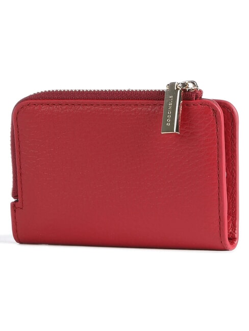 METALLIC SOFT Leather card holder ruby - Women&rsquo;s Wallets