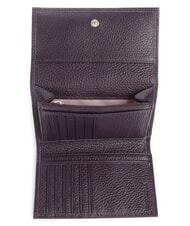 COCCINELLE METALLIC SOFT Hammered leather bifold wallet plums - Women&rsquo;s Wallets - 2