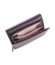 COCCINELLE METALLIC SOFT Hammered leather bifold wallet plums - Women&rsquo;s Wallets - 3