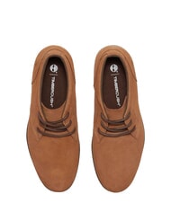 TIMBERLAND BRITTON SQUARE Low lace-up ankle boot in leather rust suede - Men&rsquo;s shoes - 3