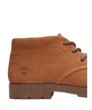 TIMBERLAND BRITTON SQUARE Low lace-up ankle boot in leather rust suede - Men&rsquo;s shoes - 7