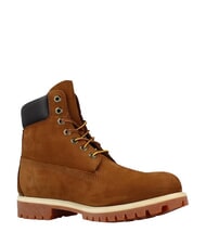 TIMBERLAND PREMIUM Lace-up leather ankle boots orange - Men&rsquo;s shoes - 4