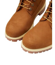 TIMBERLAND PREMIUM Lace-up leather ankle boots orange - Men&rsquo;s shoes - 6