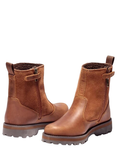 COURMA Leather ankle boots glaging - Baby Shoes