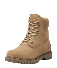 TIMBERLAND PREMIUM Lace-up leather ankle boots medium beige - Women&rsquo;s shoes - 4