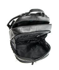 PIQUADRO backpack VIBE out line, in leather, case for laptop up to 13” Black - Laptop backpacks - 5