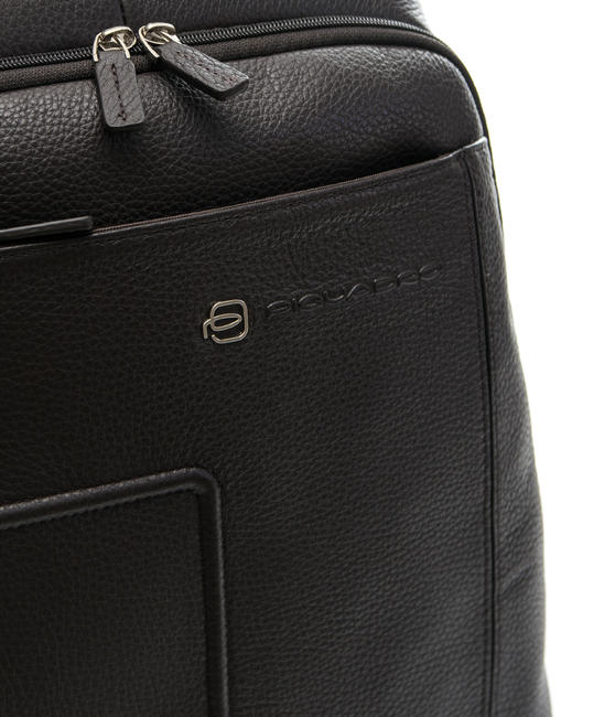 backpack VIBE out line, in leather, case for laptop up to 13&rdquo; MORO - Laptop backpacks