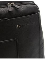 PIQUADRO backpack VIBE out line, in leather, case for laptop up to 13&rdquo; MORO - Laptop backpacks - 4