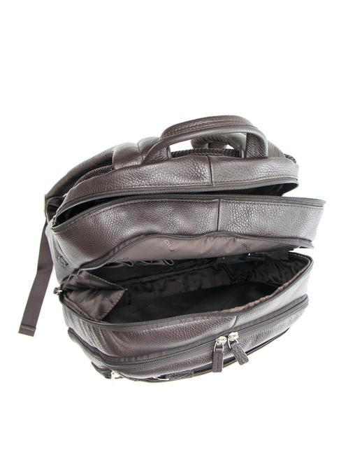 backpack VIBE out line, in leather, case for laptop up to 13&rdquo; MORO - Laptop backpacks
