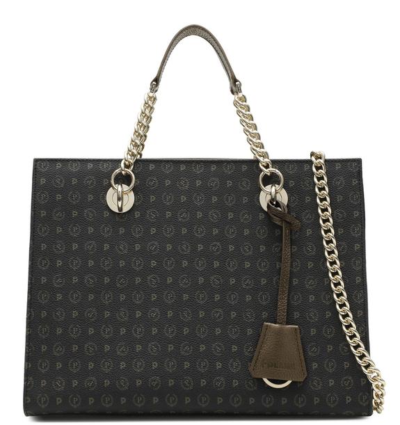 Heritage Bronze Handbag, with shoulder strap black bronze - Women’s Bags