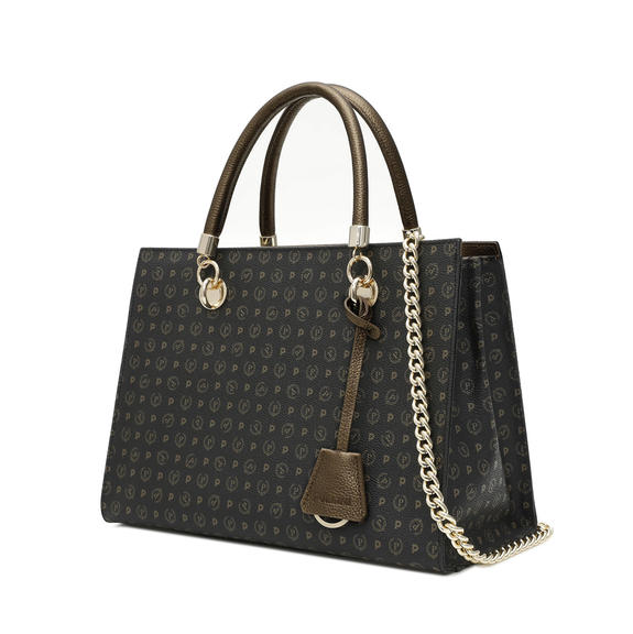 Heritage Bronze Handbag, with shoulder strap black bronze - Women’s Bags