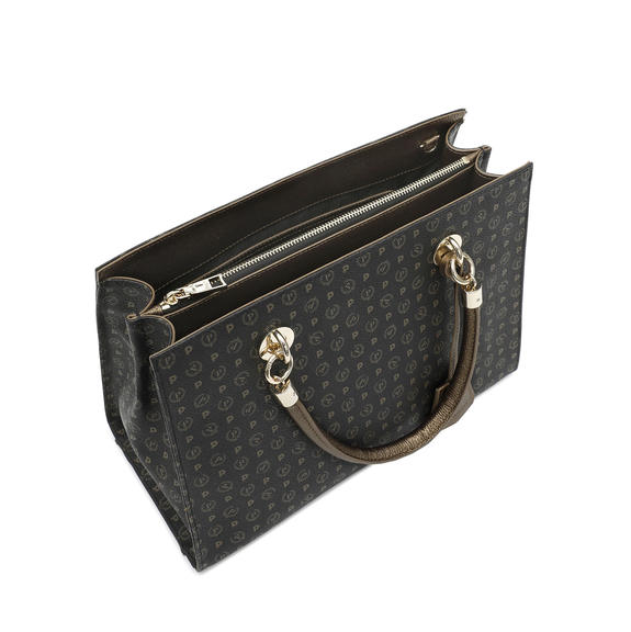 Heritage Bronze Handbag, with shoulder strap black bronze - Women’s Bags