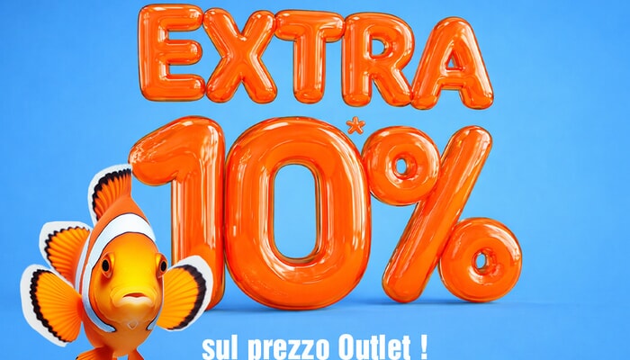 with the code: pesce10 Only until April 1st