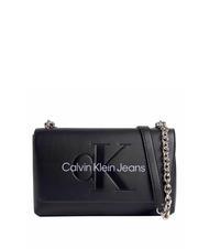 Calvin Klein Sculpted Mono Convertible Bag With Flap Sherbert 