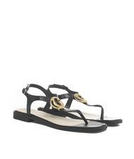 Guess Miry Leather Thong Sandals Black Buy At Outlet Prices