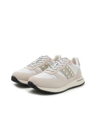 Love Moschino Dune 30 Sneakers With Heart Studs White/Silver10